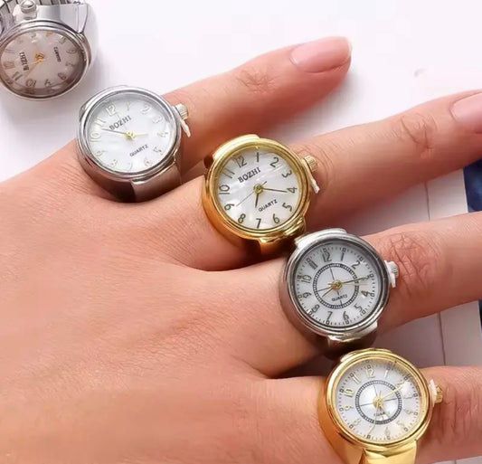 Vintage Quartz Watch Ring